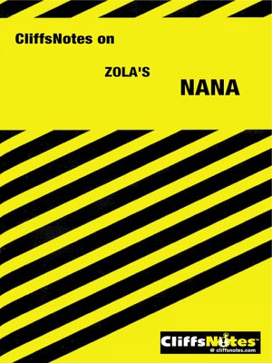 cover image of CliffsNotes on Zola's Nana